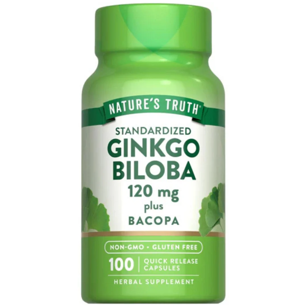 Ginkgo Biloba Extract 120 mg with Bacopa