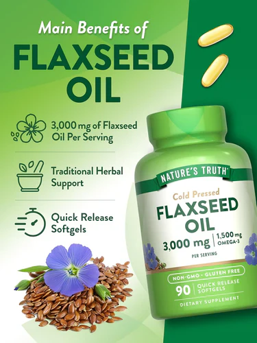 Flaxseed Oil 3000 mg with 1500 mg of Omega 3 - Image 4