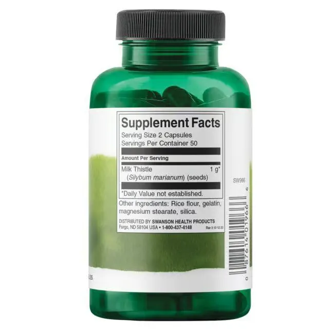 Full Spectrum Milk Thistle 500mg, Full Spectrum Milk Thistle 500mg capsules - Image 2
