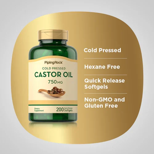 Castor Oil Cold Pressed 750 mg, Cold Pressed Castor Oil Pressed 750 mg benefits - Image 2